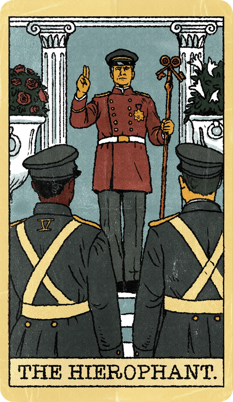 The Hierophant, Tarot for Bros™ Standard Issue Deck