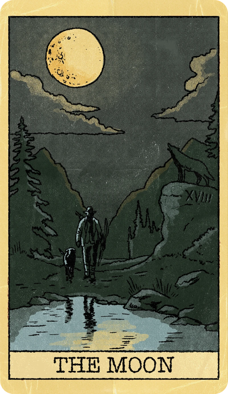 The Moon, Tarot for Bros™ Standard Issue Deck