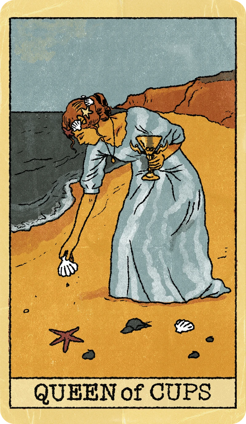 Queen of Cups, Tarot for Bros™ Standard Issue Deck