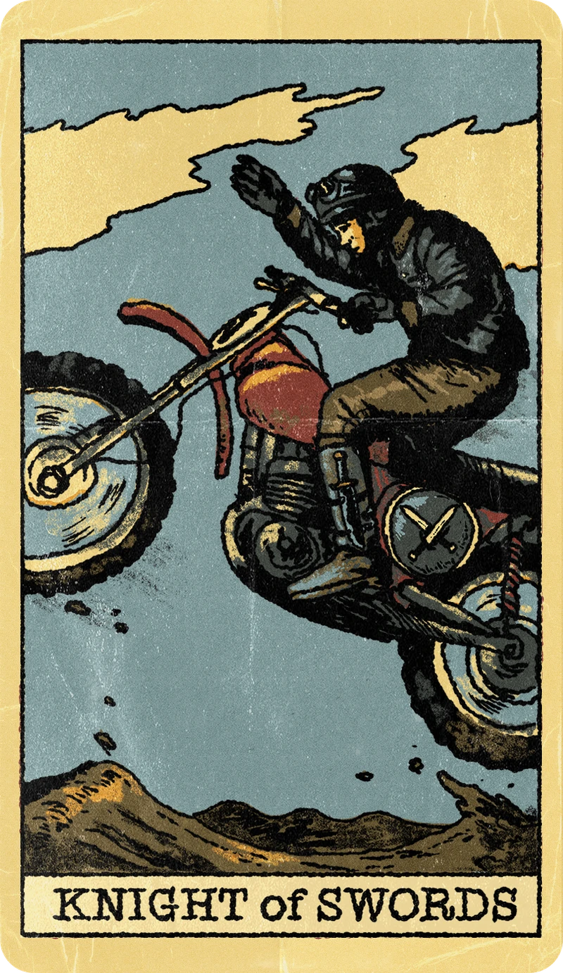 Knight of Swords, Tarot for Bros™ Standard Issue Deck