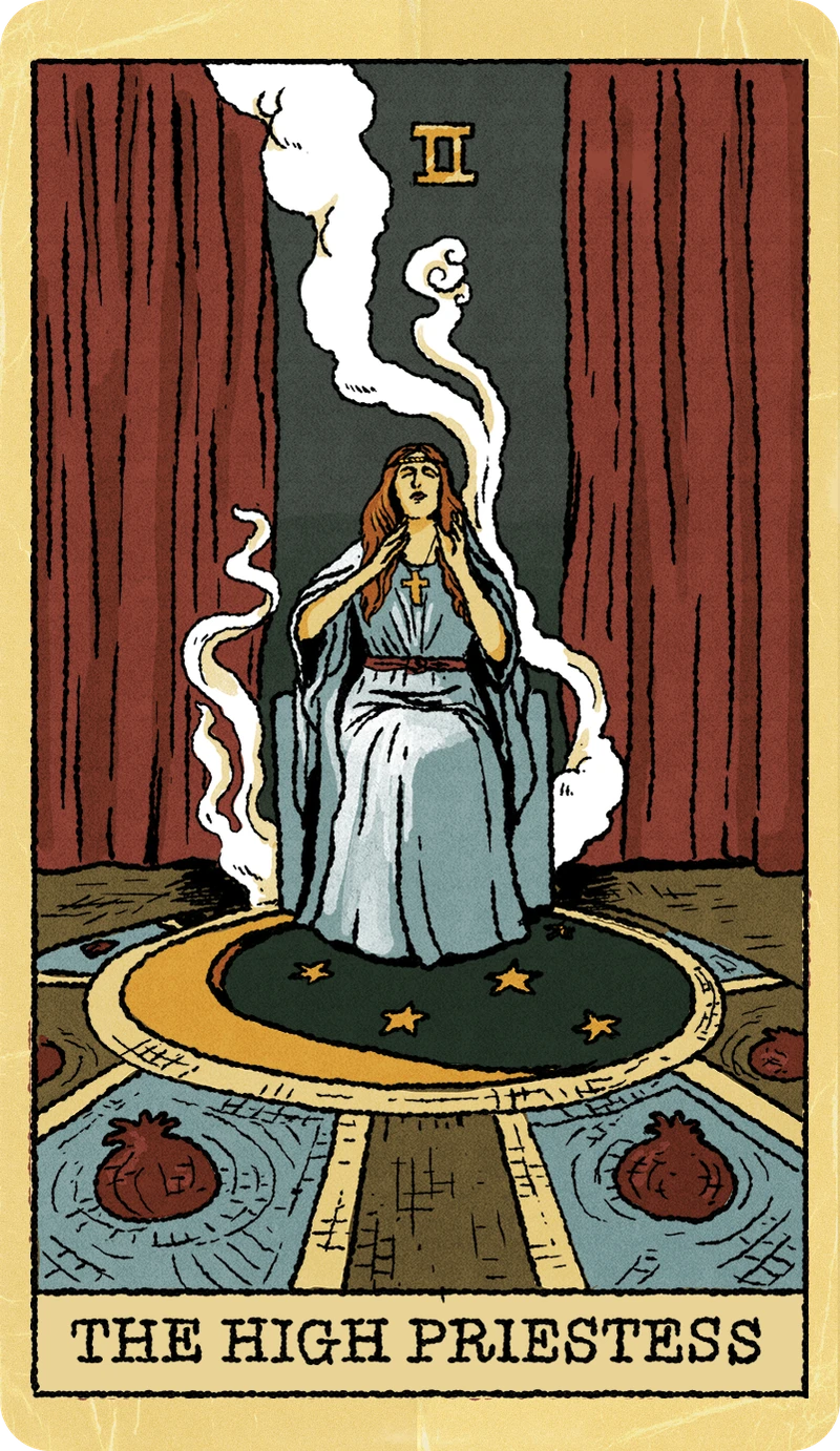 The High Priestess, Tarot for Bros™ Standard Issue Deck