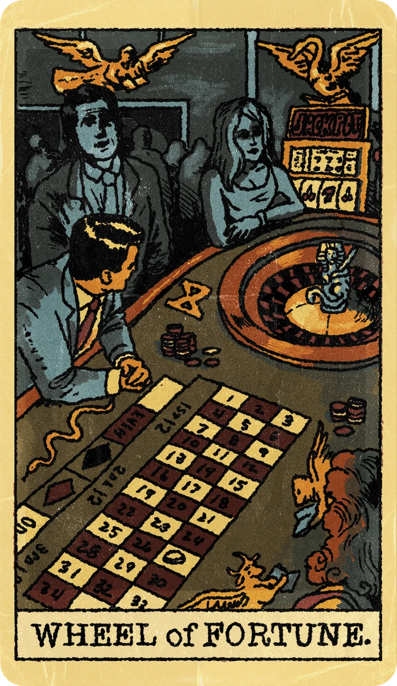 Wheel of Fortune, Tarot for Bros™ Standard Issue Deck