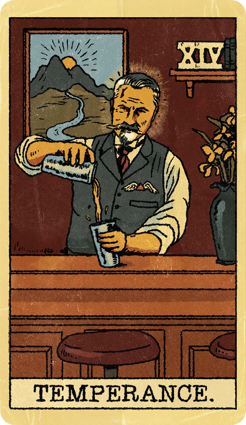 Temperance, Tarot for Bros™ Standard Issue Deck