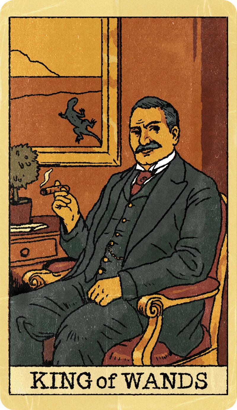 King of Wands, Tarot for Bros™ Standard Issue Deck