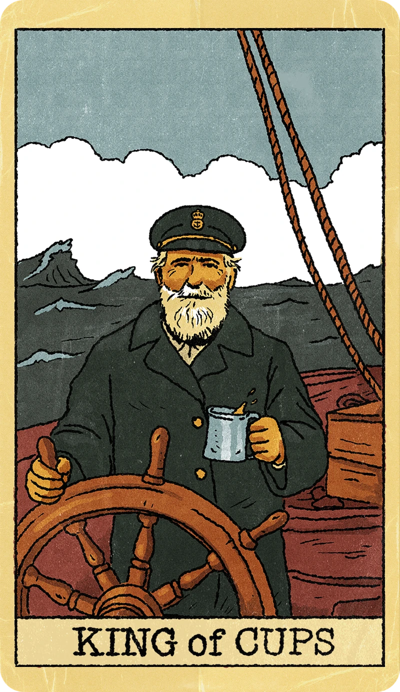 King of Cups, Tarot for Bros™ Standard Issue Deck